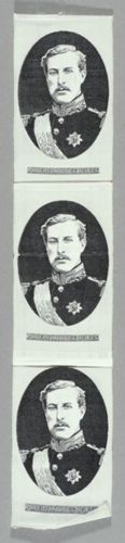 Seidenbild "Porträt Albert Roi des Belges"