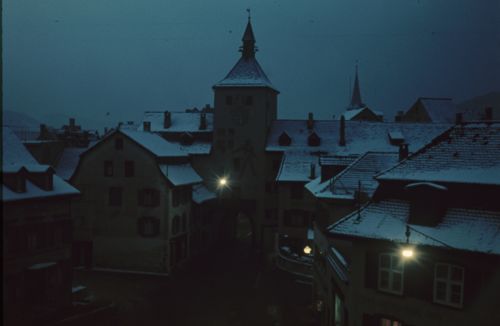 Fotografie, Liestal, Törli im Winter, Nachtstimmung