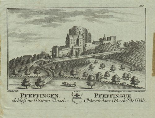 Büchel, Emanuel - Druckgrafik, Schloss Pfeffingen