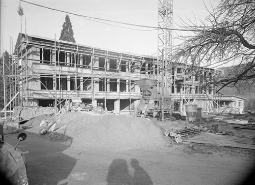 Fotografie, Liestal, Realschulhaus im Bau