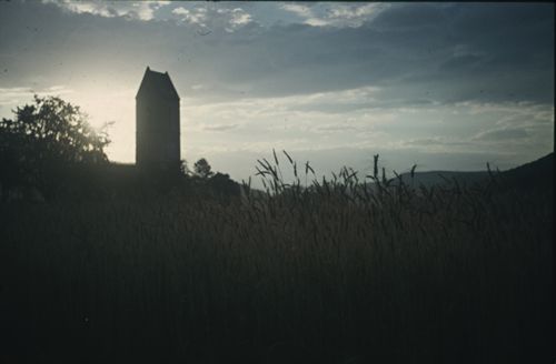 Fotografie, Gelterkinden, Kirche im Gegenlicht