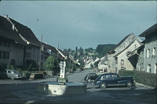 Fotografie, Pratteln, Hauptstrasse, Engelbrunnen