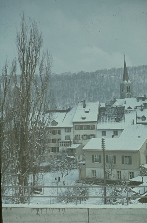 Fotografie, Liestal von der Poststrasse aus, Winter