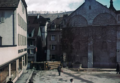 Fotografie, Liestal, Tanksperre beim Wasserturmplatz