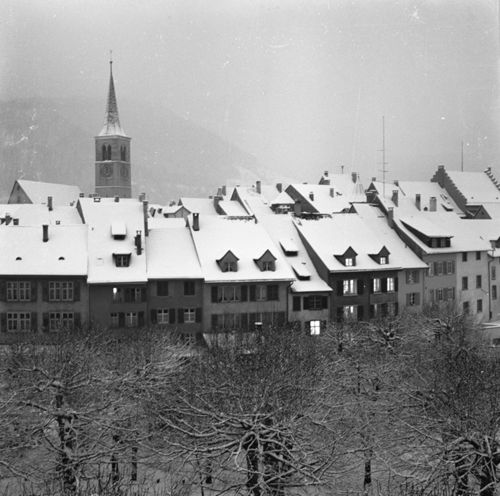 Fotografie, Liestal, Altstadt im Winter
