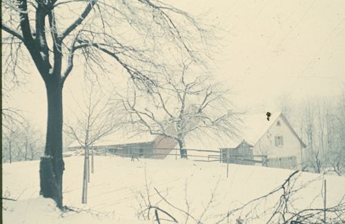 Fotografie, Bauernhof im Winter