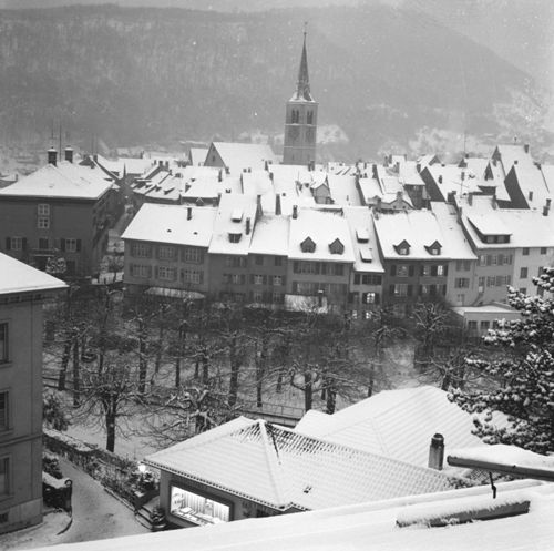 Fotografie, Liestal, Altstadt im Winter
