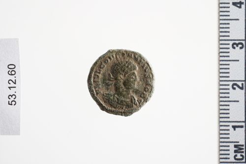 Münze, AE3, für Constantius II. Caesar