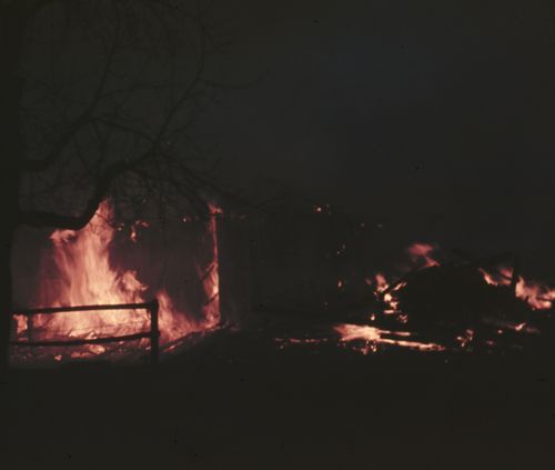 Fotografie, Liestal, Brand des Taubenhofs