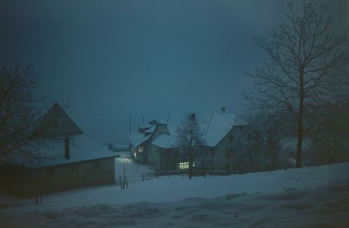 Fotografie, Farnsburghof beim Einnachten