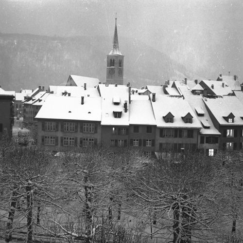 Fotografie, Liestal, Altstadt im Winter