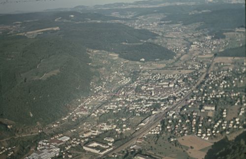 Fotografie, Liestal, Flugbild Ergolztal Sissach