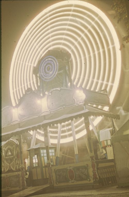 Fotografie, Basel, Herbstmesse, Riesenrad bei Nacht