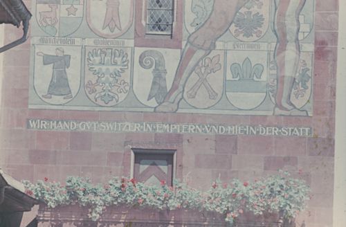 Fotografie, Basel, Fresken am Rathaus