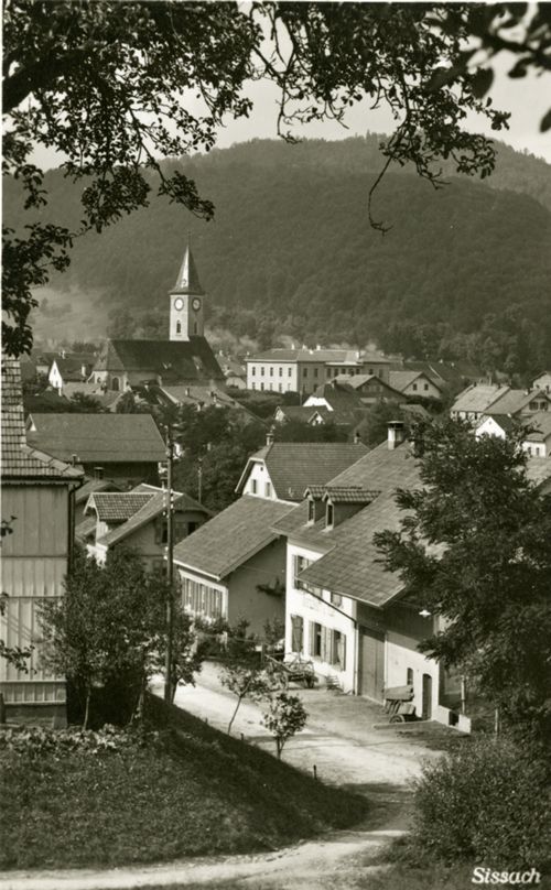 Fotografie, Sissach, Blick über das Dorf