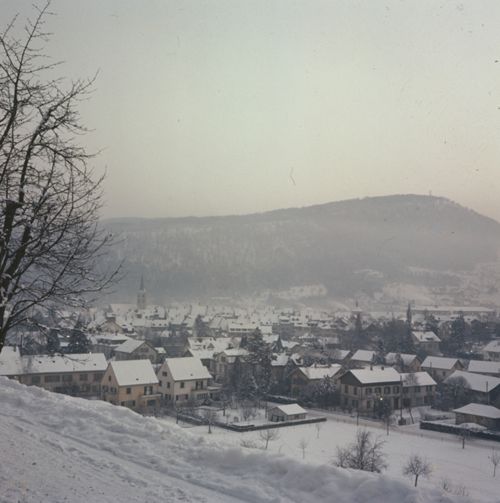 Fotografie, Liestal vom Brigittenrain im Winter