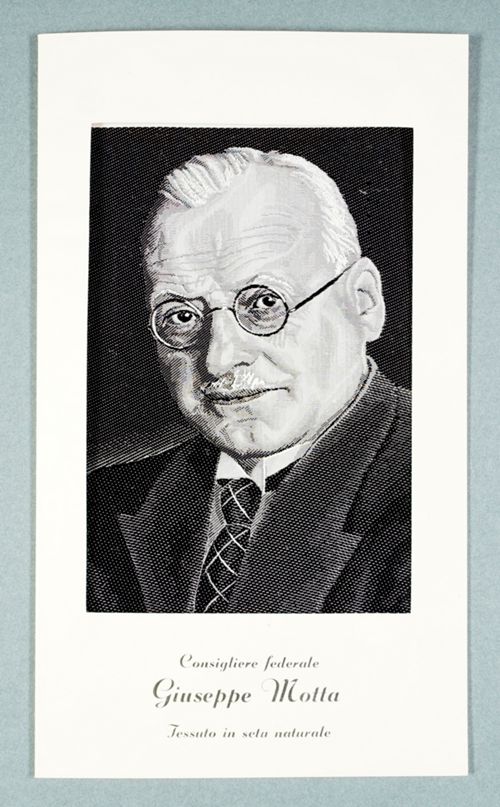 Seidenbild "Giuseppe Motta"