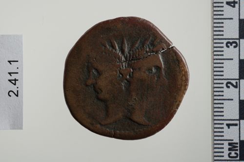 Münze, As, Sex. Pompeius Magnus