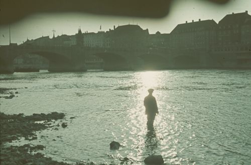 Fotografie, Basel, Abendstimmung am Rhein