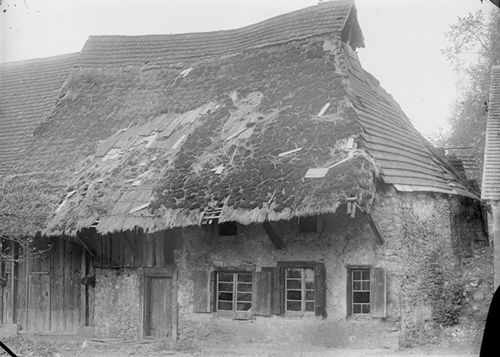 Fotografie, Rothenfluh, letztes Strohdachhaus