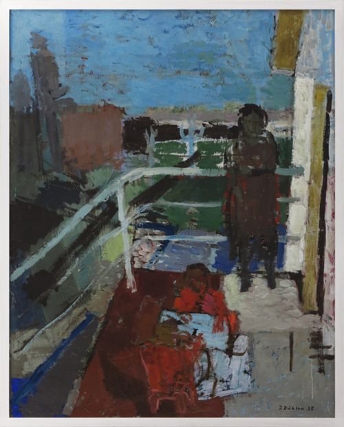 Düblin, Jacques - Malerei, Auf dem Balkon