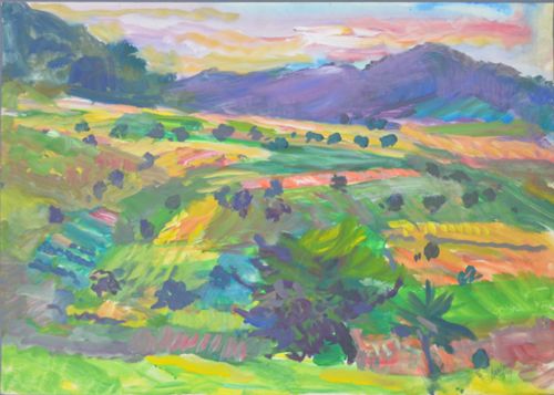 Anselment, Hermann - Malerei, Ohne Titel (Landschaft im Baselbiet)