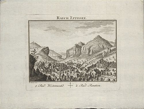 Büchel, Emanuel - Druckgrafik, Rauch Eptingen.