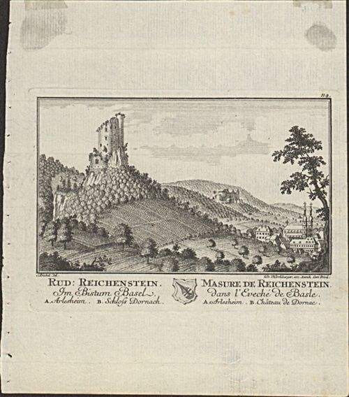 Büchel, Emanuel - Druckgrafik, Rud. Reichenstein. Masure de Reichenstein.