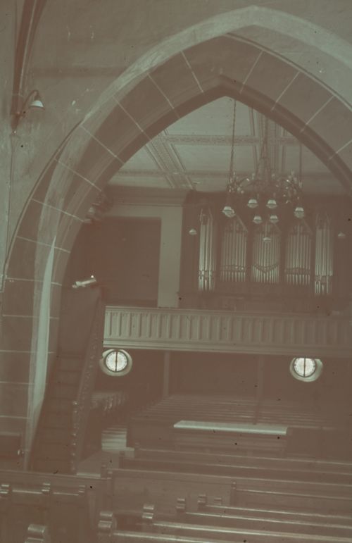 Fotografie, Liestal, Stadtkirche, Empore und Orgel