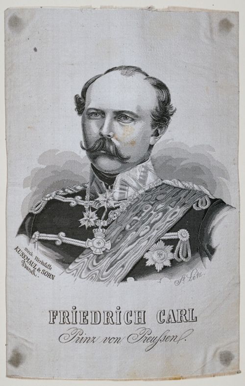 Seidenbild " Porträt Prinz von Preussen"