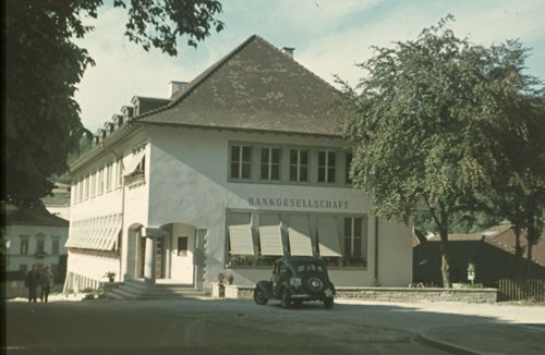 Fotografie, Liestal, Bahnhofstrasse, Bankgesellschaft Neubau