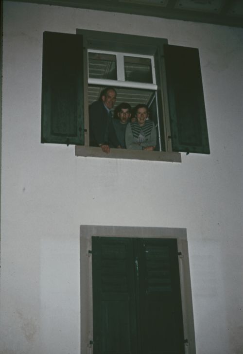 Fotografie, Weihnachten, Zuschauer am Fenster