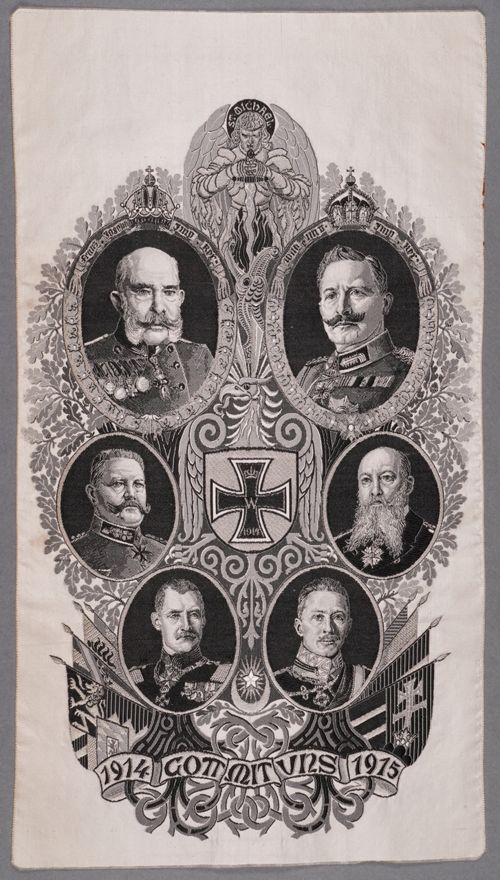 Seidenbild "Gott mit uns 1914-1915"