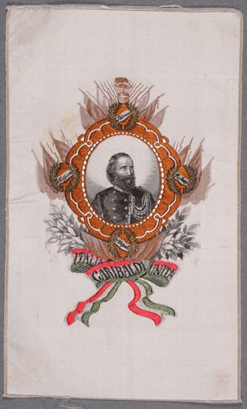 Seidenbild "Giuseppe Garibaldi"
