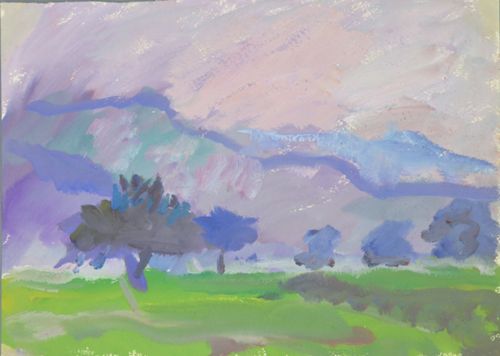 Anselment, Hermann - Malerei, Ohne Titel (Landschaft im Baselbiet)