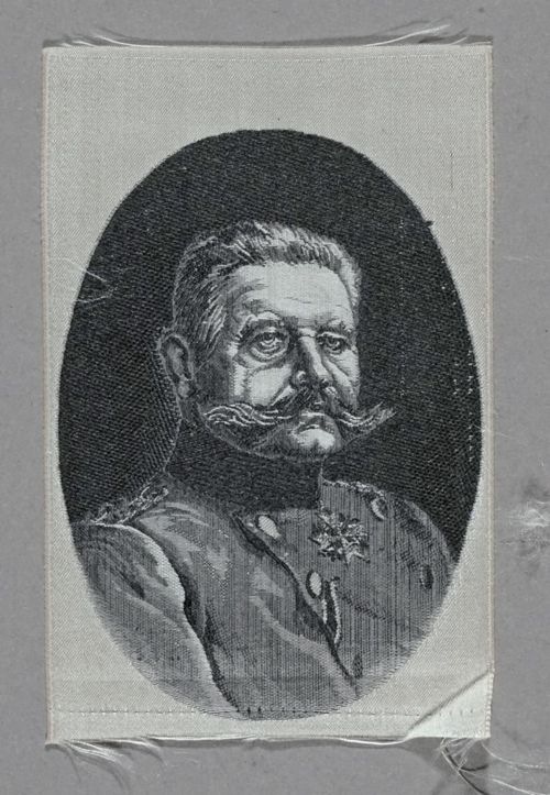 Seidenbild "Porträt Von Hindenburg"