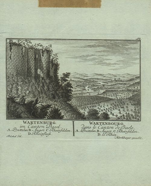 Büchel, Emanuel - Druckgrafik, Wartenburg. Wartenbourg.