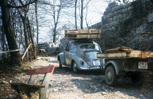Fotografie, Muttenz, Wartenberg Strübins Transportwagen
