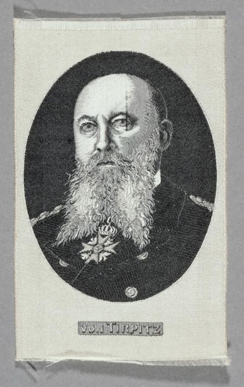 Seidenbild "Porträt Von Tirpitz"