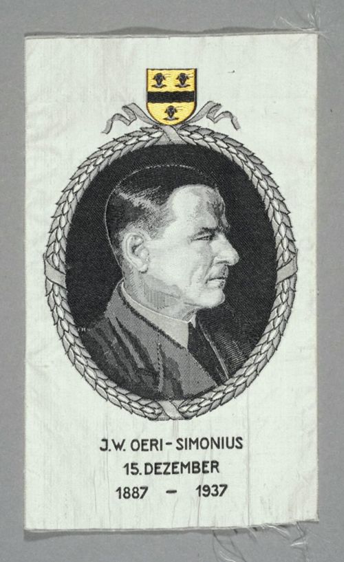Seidenbild "Porträt J.W. Oeri-Simonius"