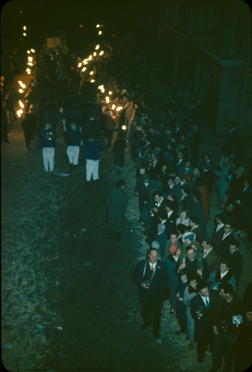 Fotografie, Liestal, Fasnacht, Fackelzug vom Törli