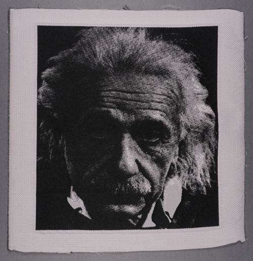 Seidenbild "Albert Einstein"