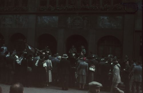 Fotografie, Liestal, Banntag, vor dem Rathaus