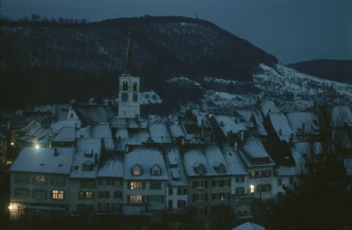 Fotografie, Liestal, Abendstimmung, Winter