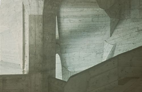 Fotografie, Dornach, Goetheanum, Treppenhaus
