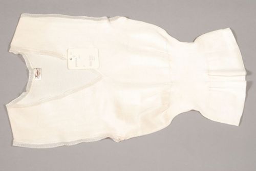Kurzes Unterhemd, seiden, mit breiten Trägern, für Damen