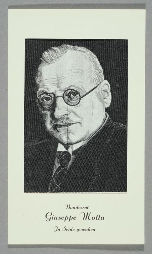 Seidenbild "Giuseppe Motta"