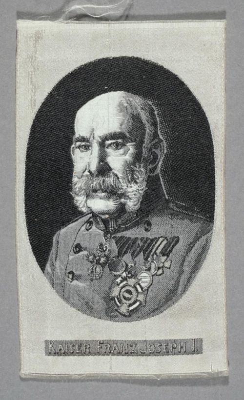 Seidenbild "Porträt Kaiser Franz Joseph I"