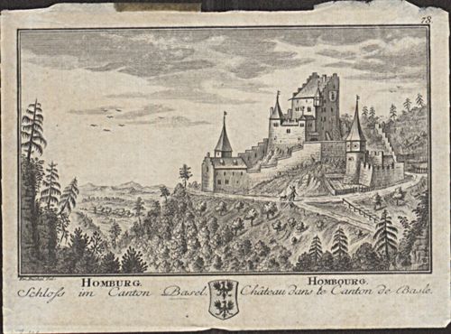 Büchel, Emanuel - Druckgrafik, Homburg. Hombourg.