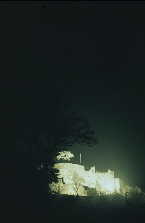 Fotografie, Dornach, Schloss Dorneck im Flutlicht